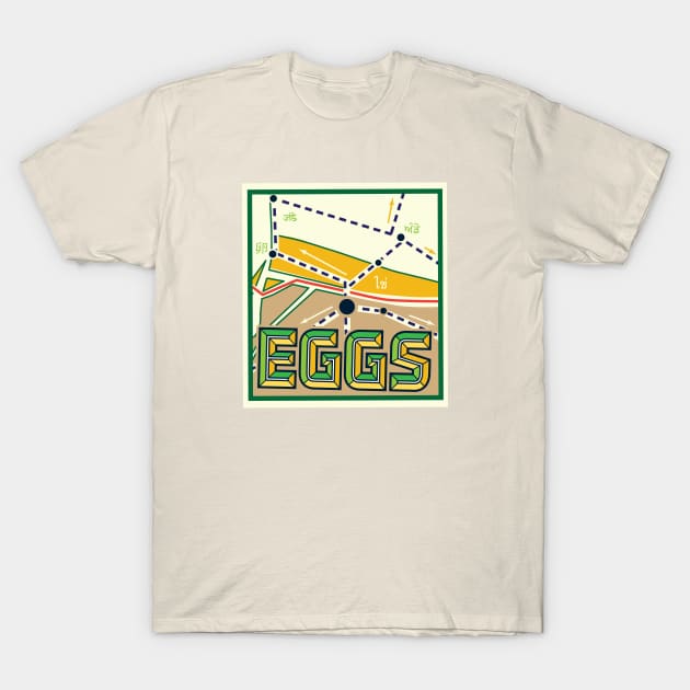 EGGS map T-Shirt by EGGS Bar